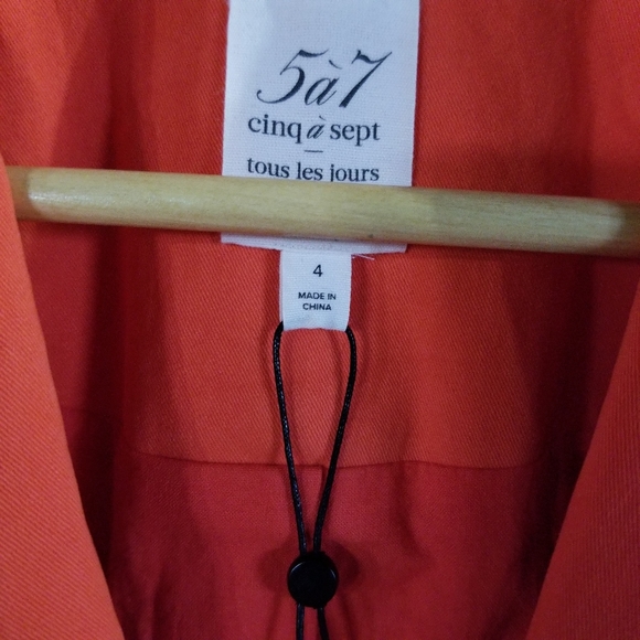 CINQ A SEPT Blazer Sz 4 - Picture 10 of 14